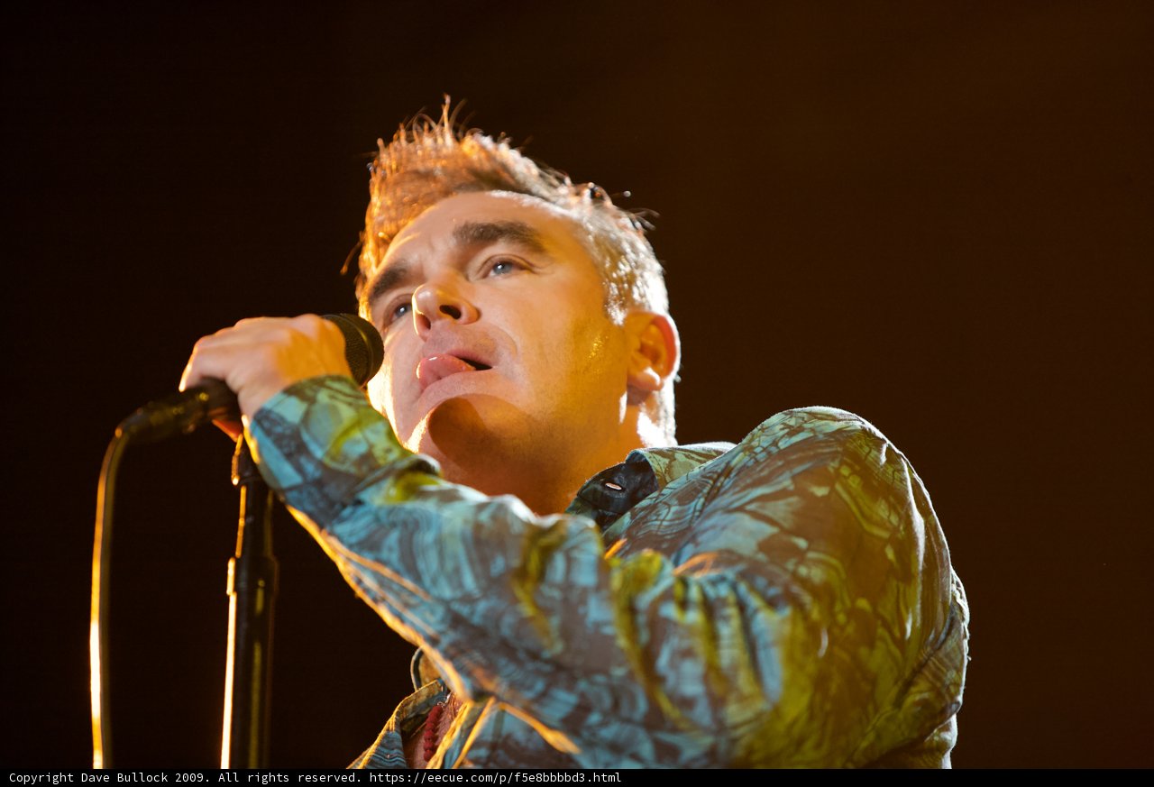 Morrissey Rocks the Crowd with His Microphone