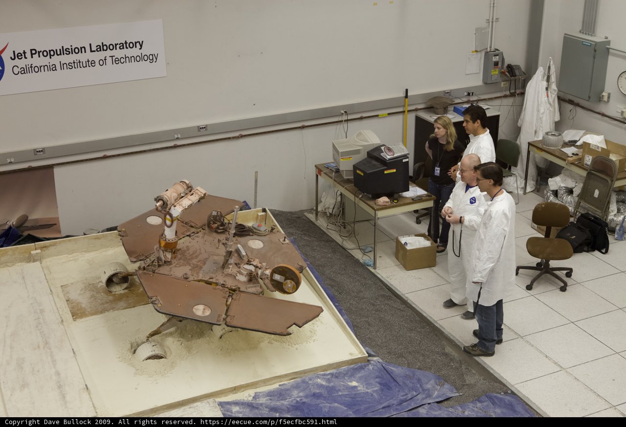 Hospital Lab Team Inspecting Mars Rover