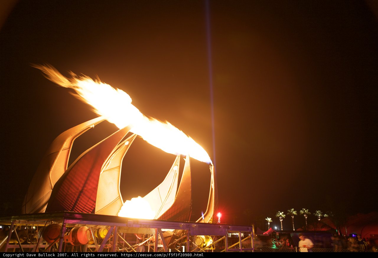 Blaze in the Night Sky