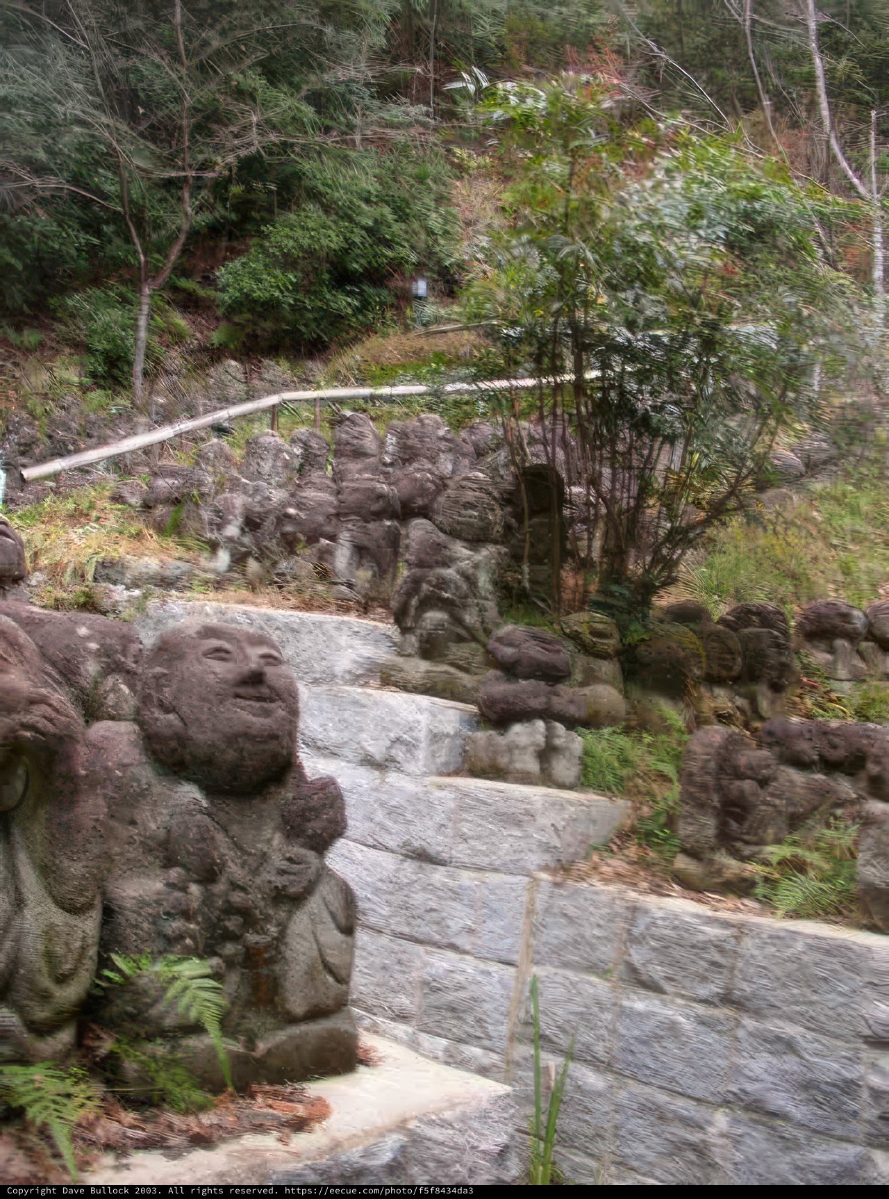 Stone Statues in Kyoto Garden