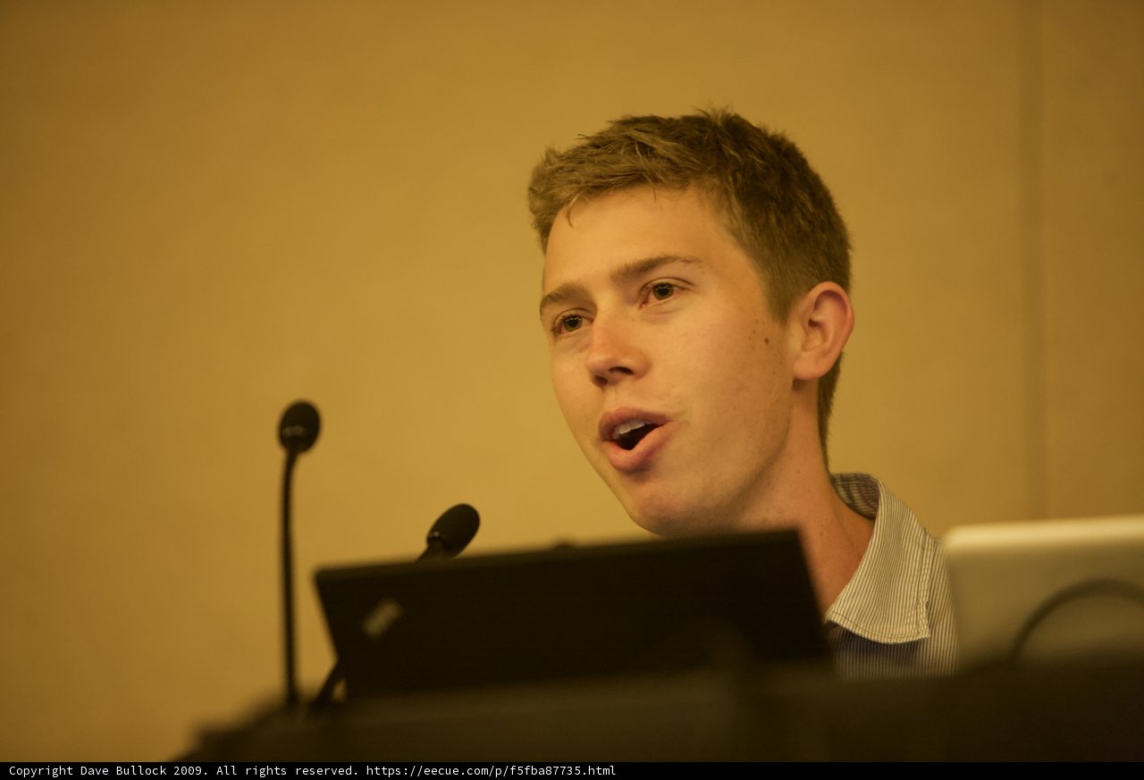 Speaking to the tech-savvy crowd