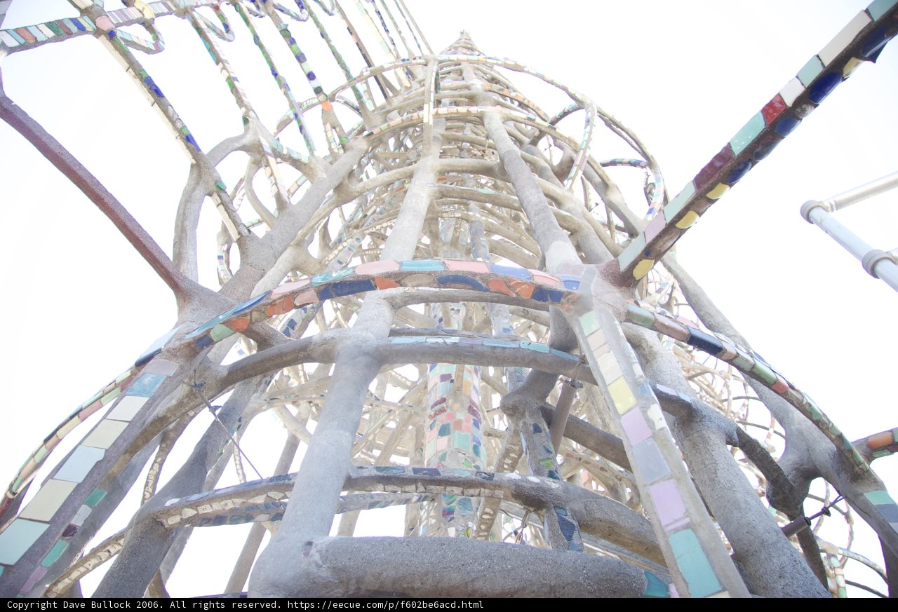 Colorful Tower in Amusement Park