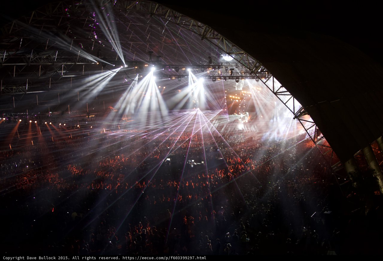 Illuminated Crowd at Coachella