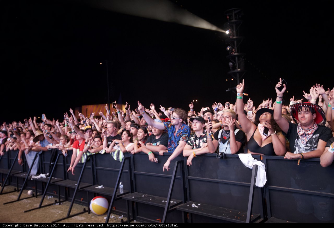 Vibrant Crowd at Coachella Concert