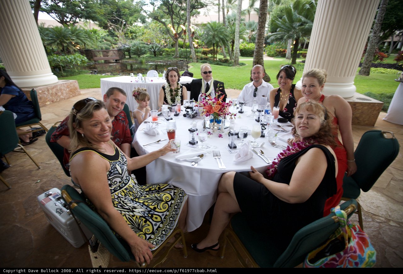 A Dinner Gathering in Hawaii