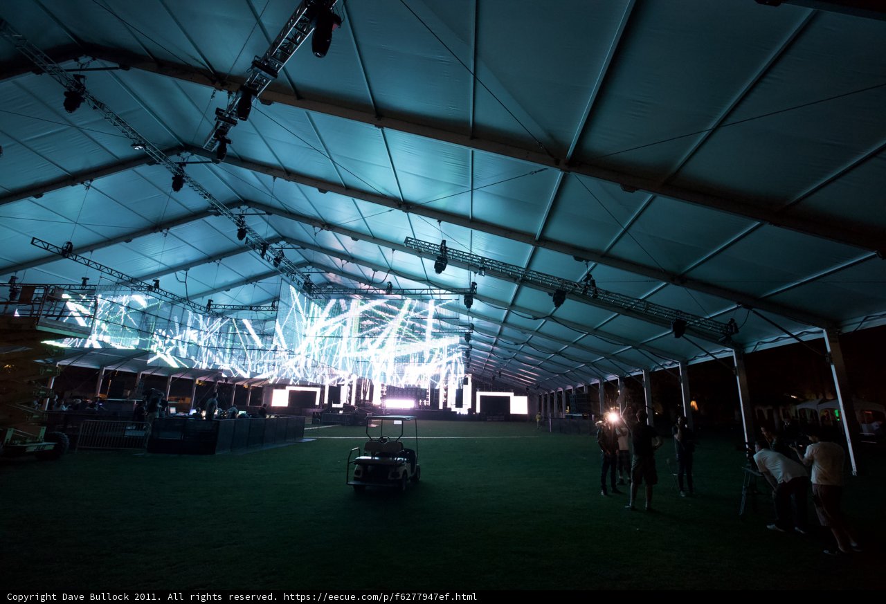 Lights and Crowds in the Hangar
