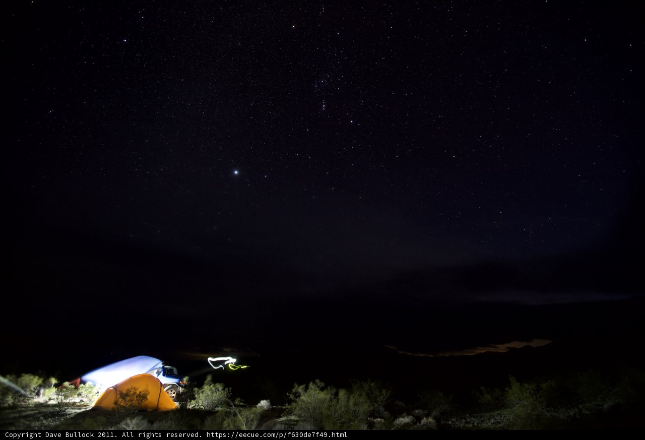 Mountain Tent under the Starry Sky