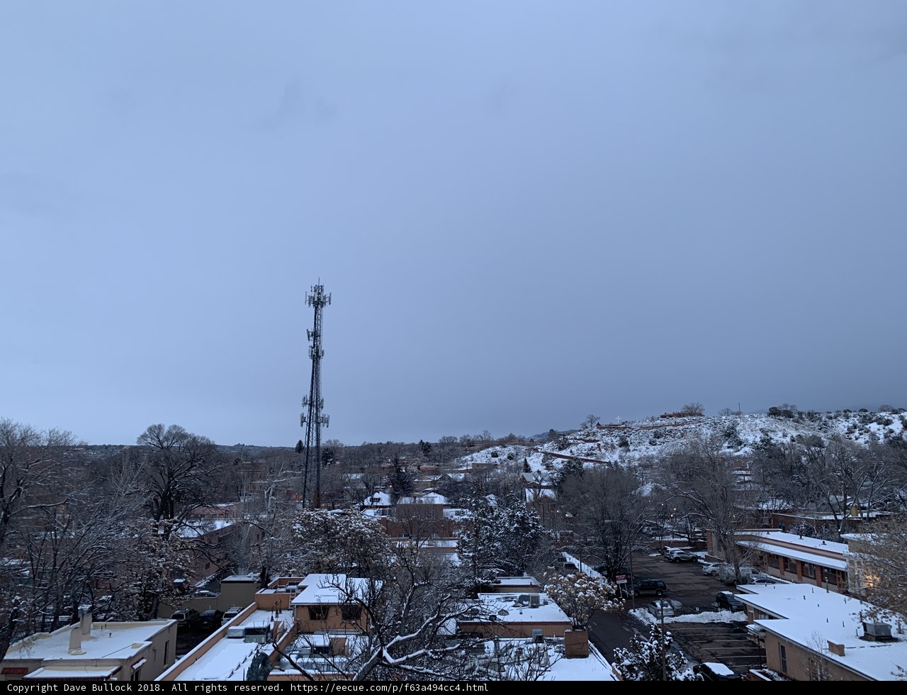 Winter Wonderland with Cell Tower