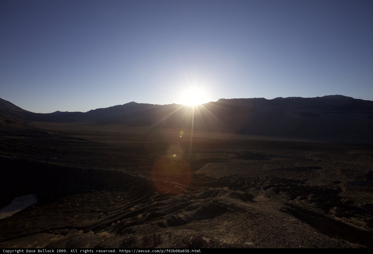 Sunset Over the Desert Mountains