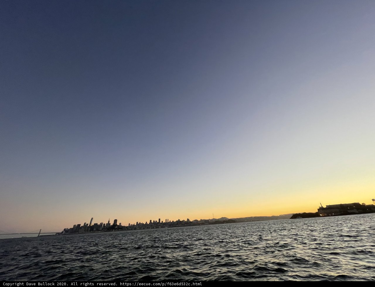 A City Skyline Sunset on San Francisco Bay