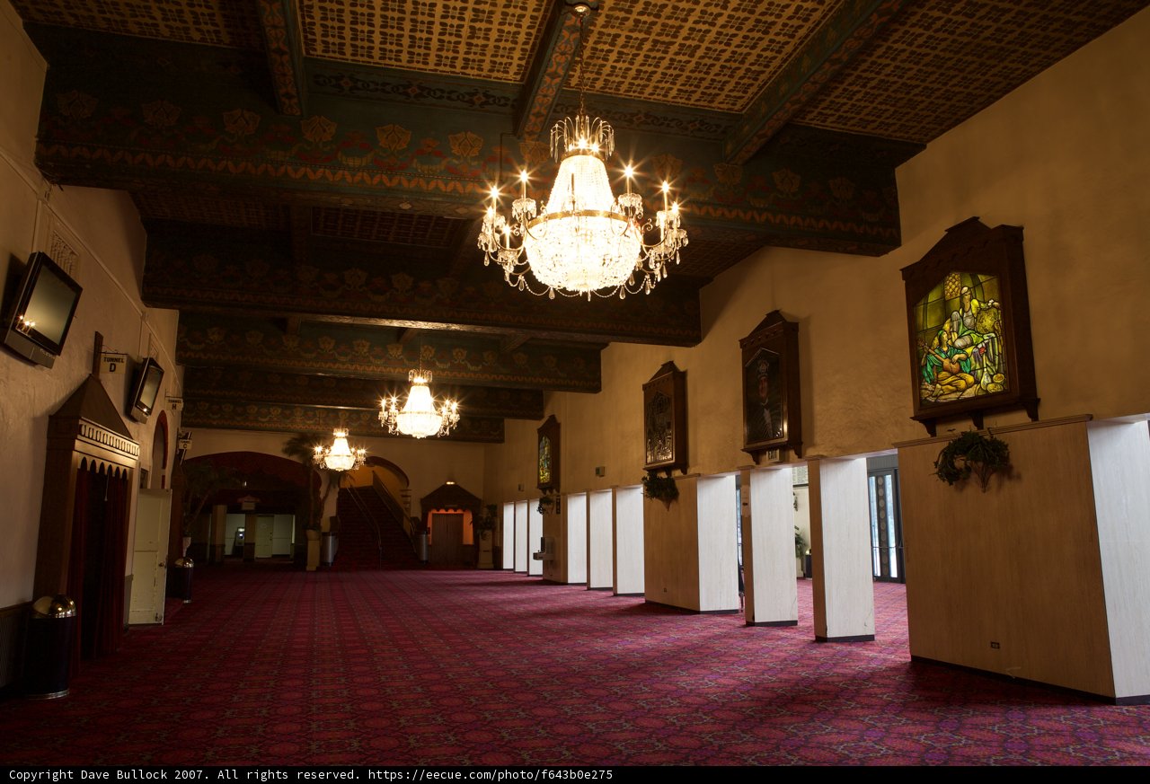 Grand Corridor with Elegant Chandeliers
