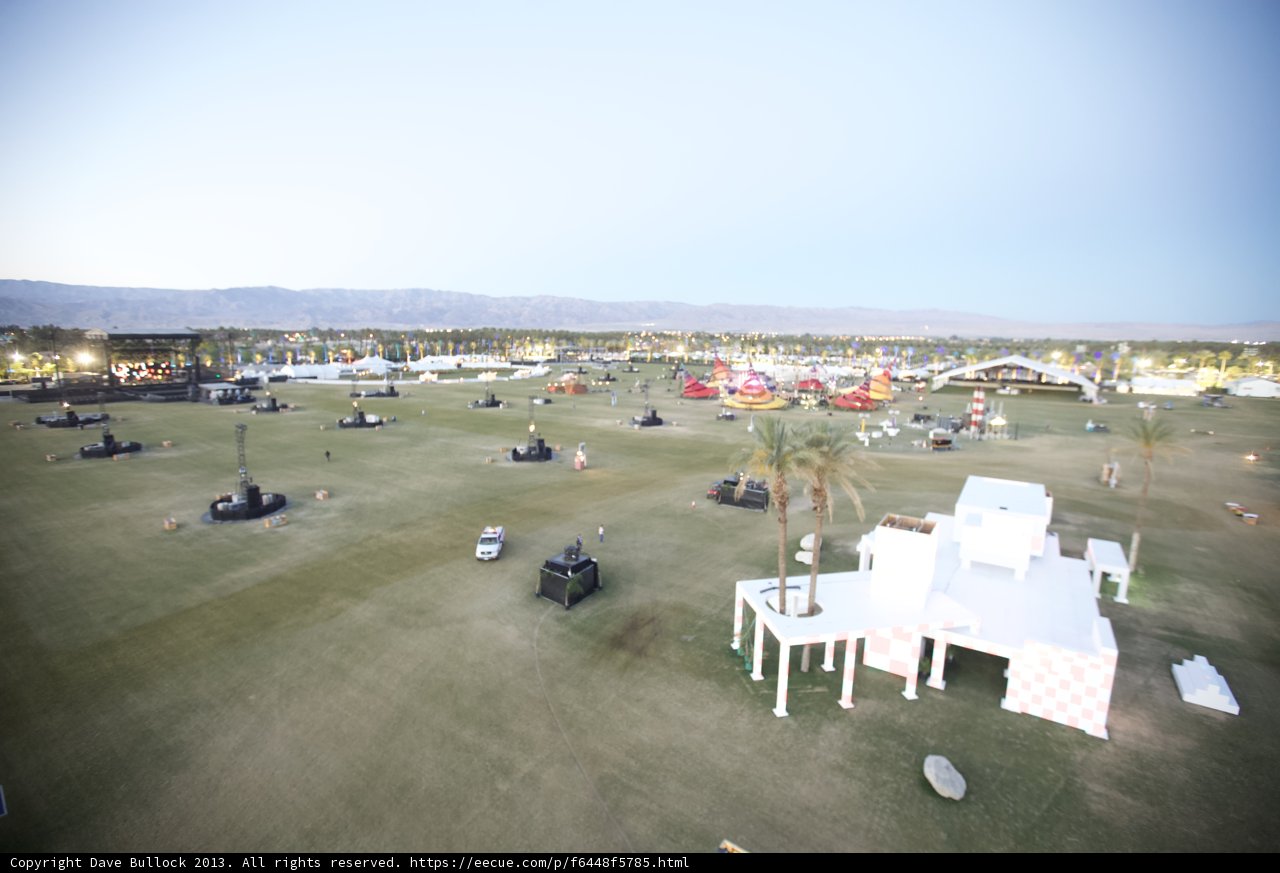 Aerial View of Coachella Grounds
