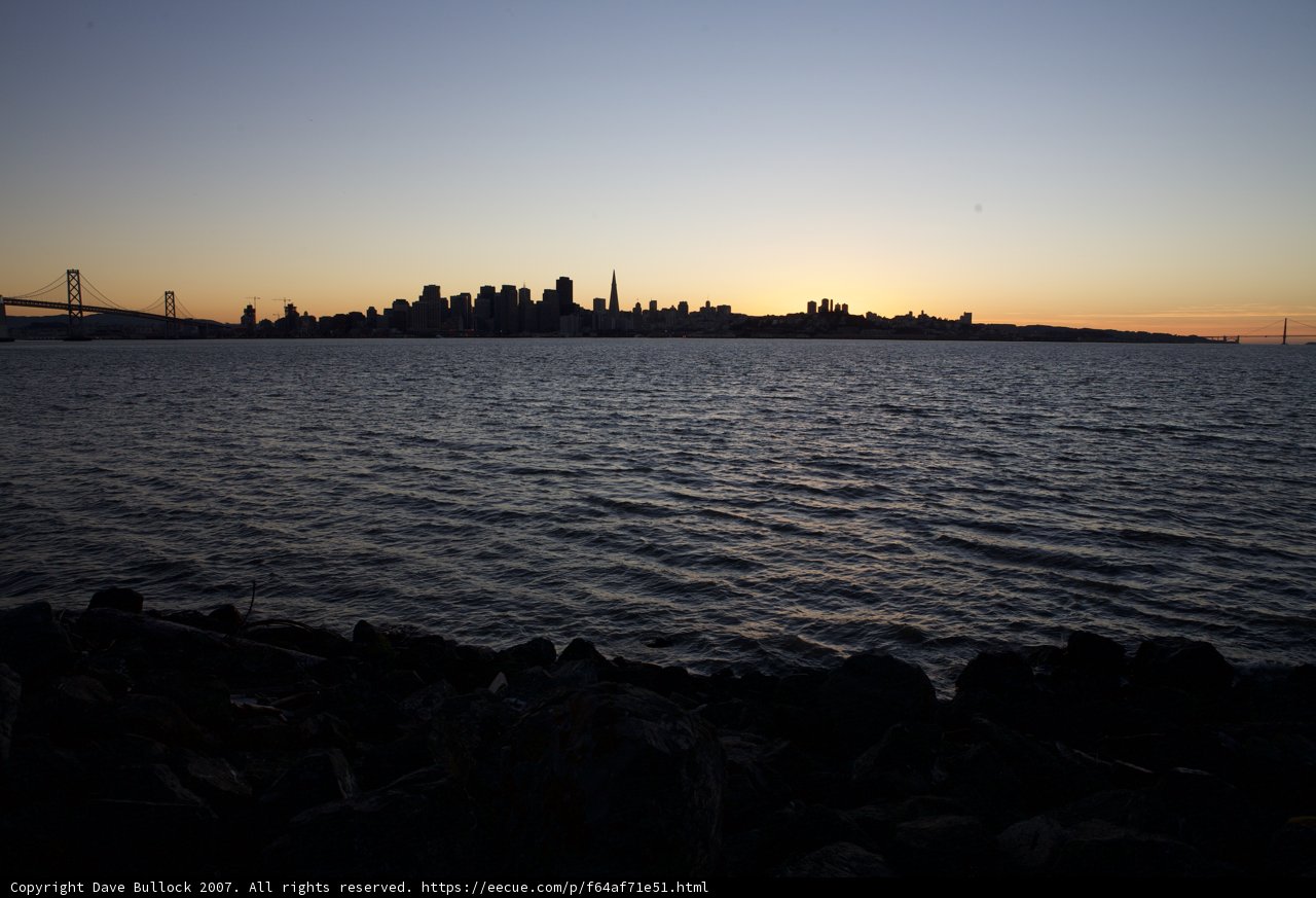 A Beautiful Sunset Over the Bay