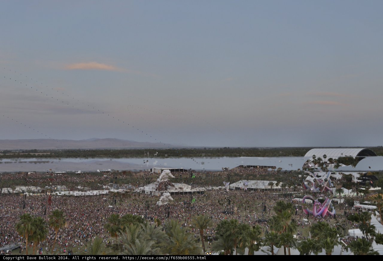 Crowd Gathered at Coachella Music Festival