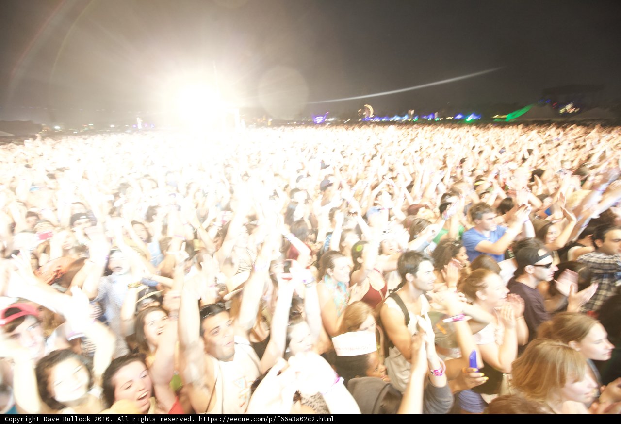 Rocking out under the night sky