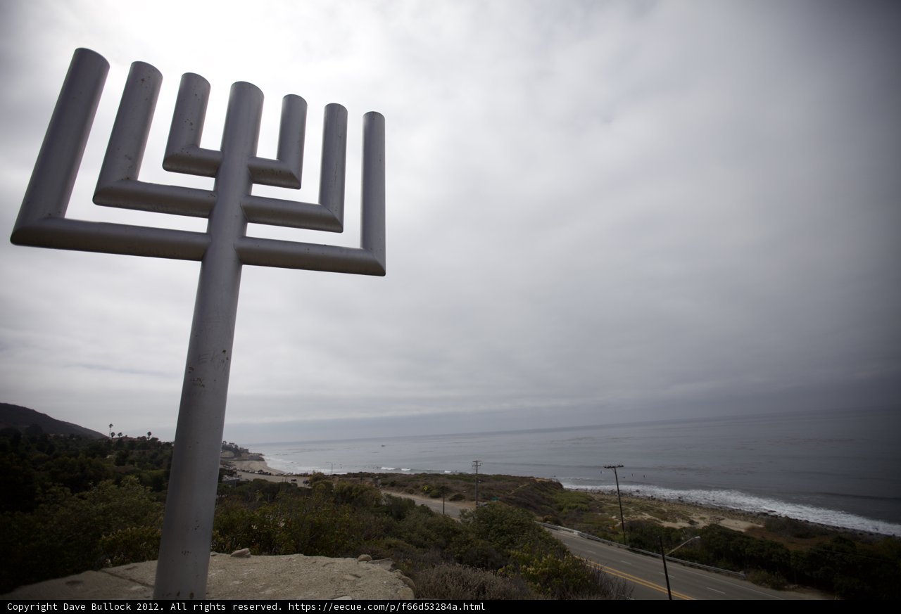 Menorah on the Shore