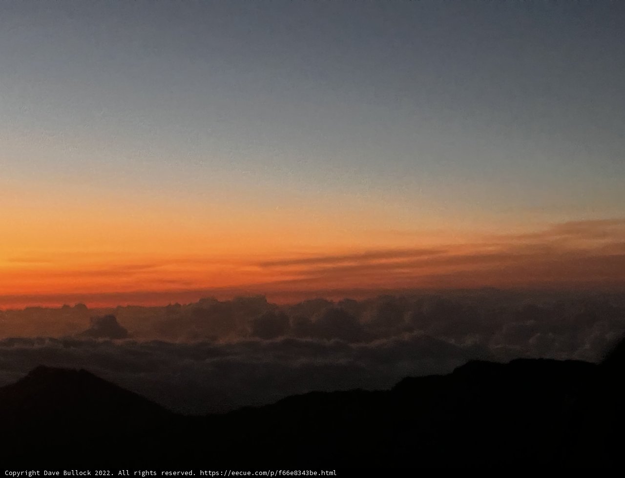 A Golden Sunset Above the Clouds