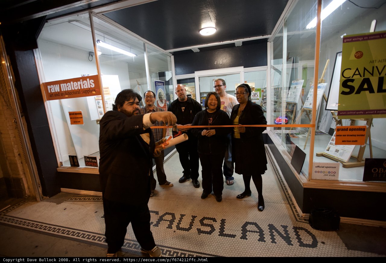 Group of People in Front of Store