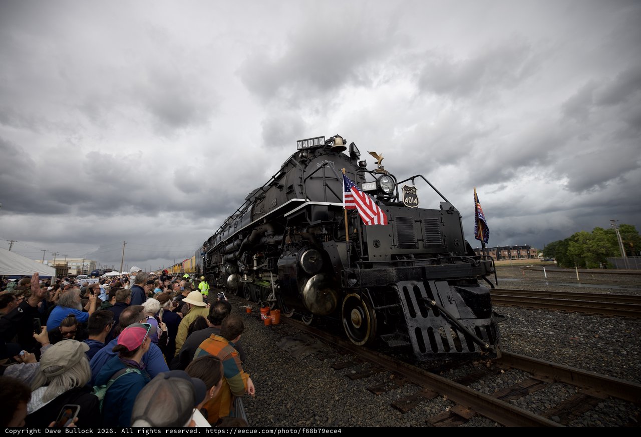 Union Pacific Big Boy 4014 Under Dramatic Storm Clouds