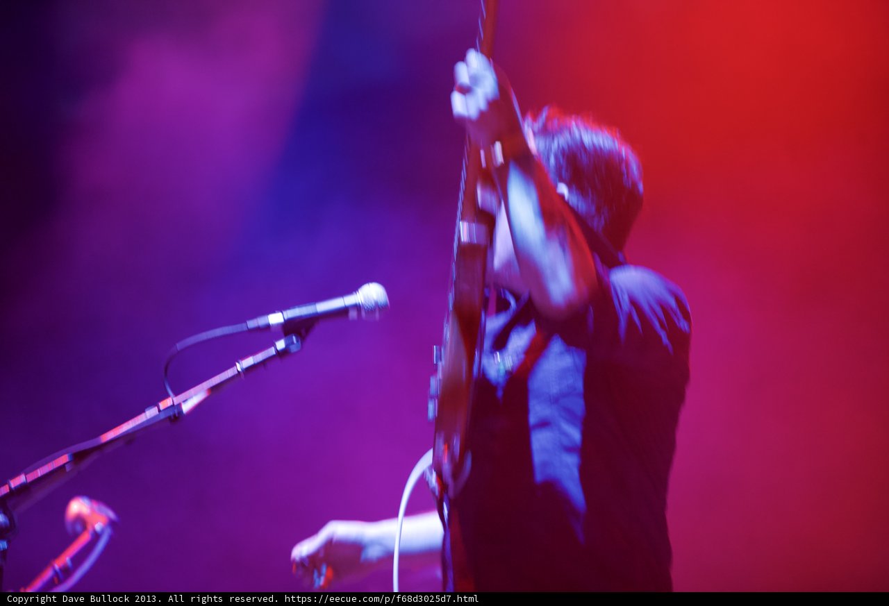 Rocking the Stage with his Guitar