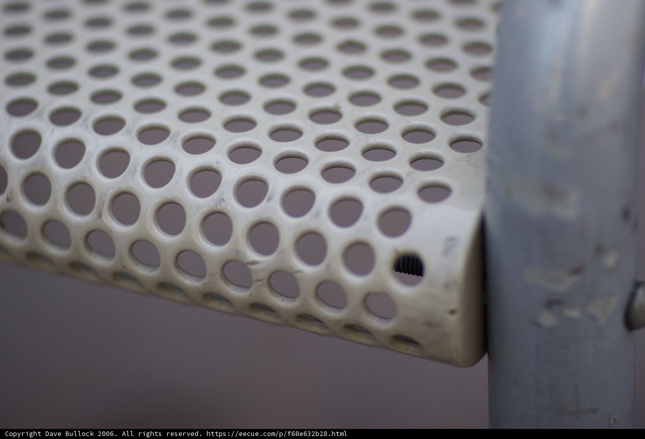 Perforated Metal Chair