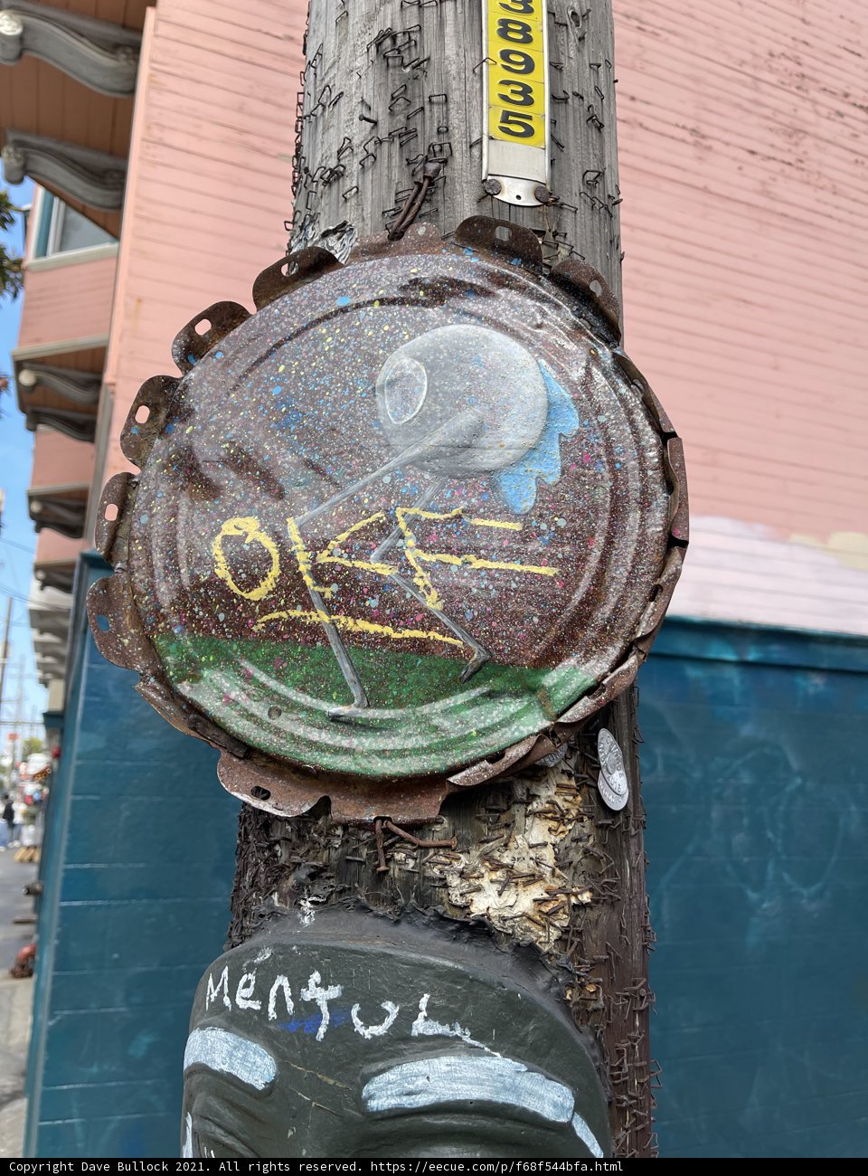 Defaced Street Sign