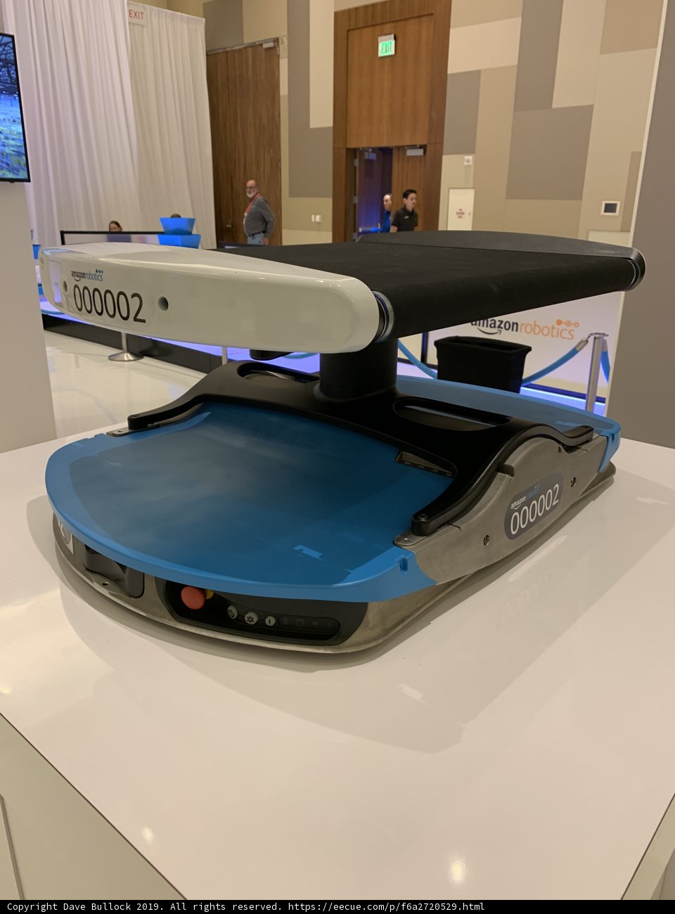 Blue and Black Tabletop Device