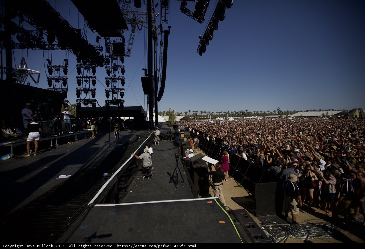 Coachella's Epic Crowd at Sunset
