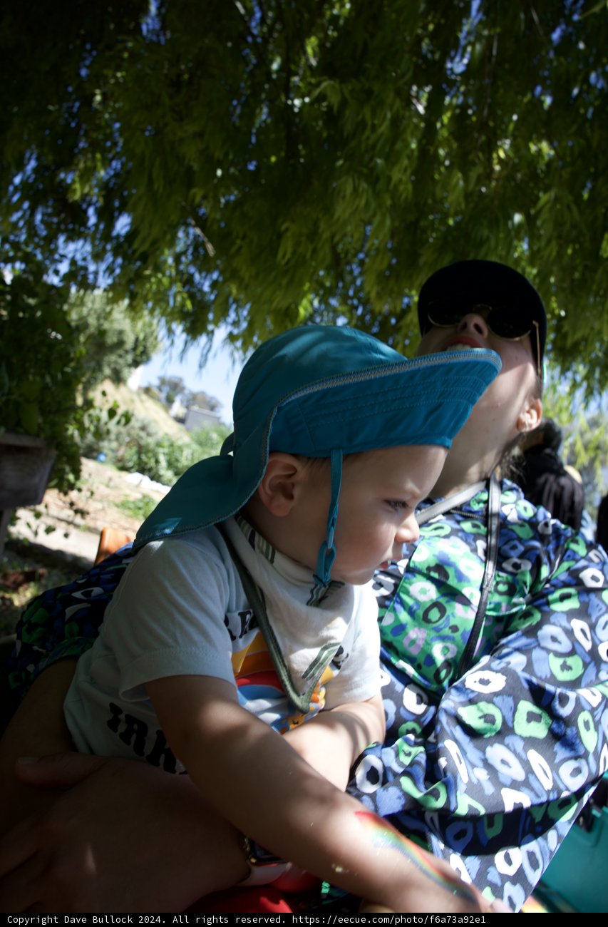 Shade and Shelter: A Serene Moment at Alemany Farm Earth Day Celebration