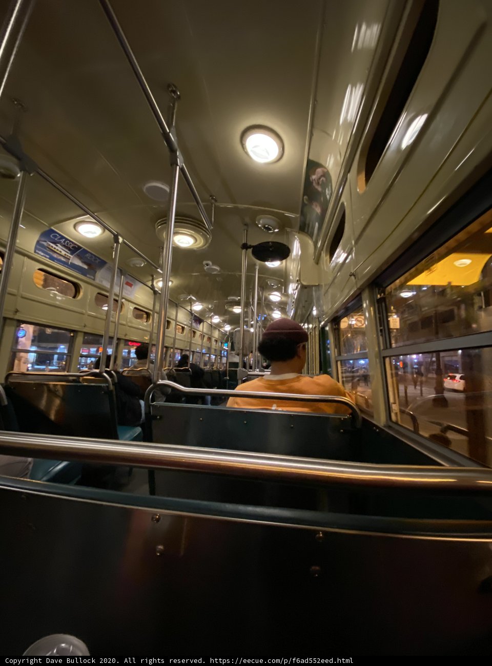 Nighttime Urban Bus Ride