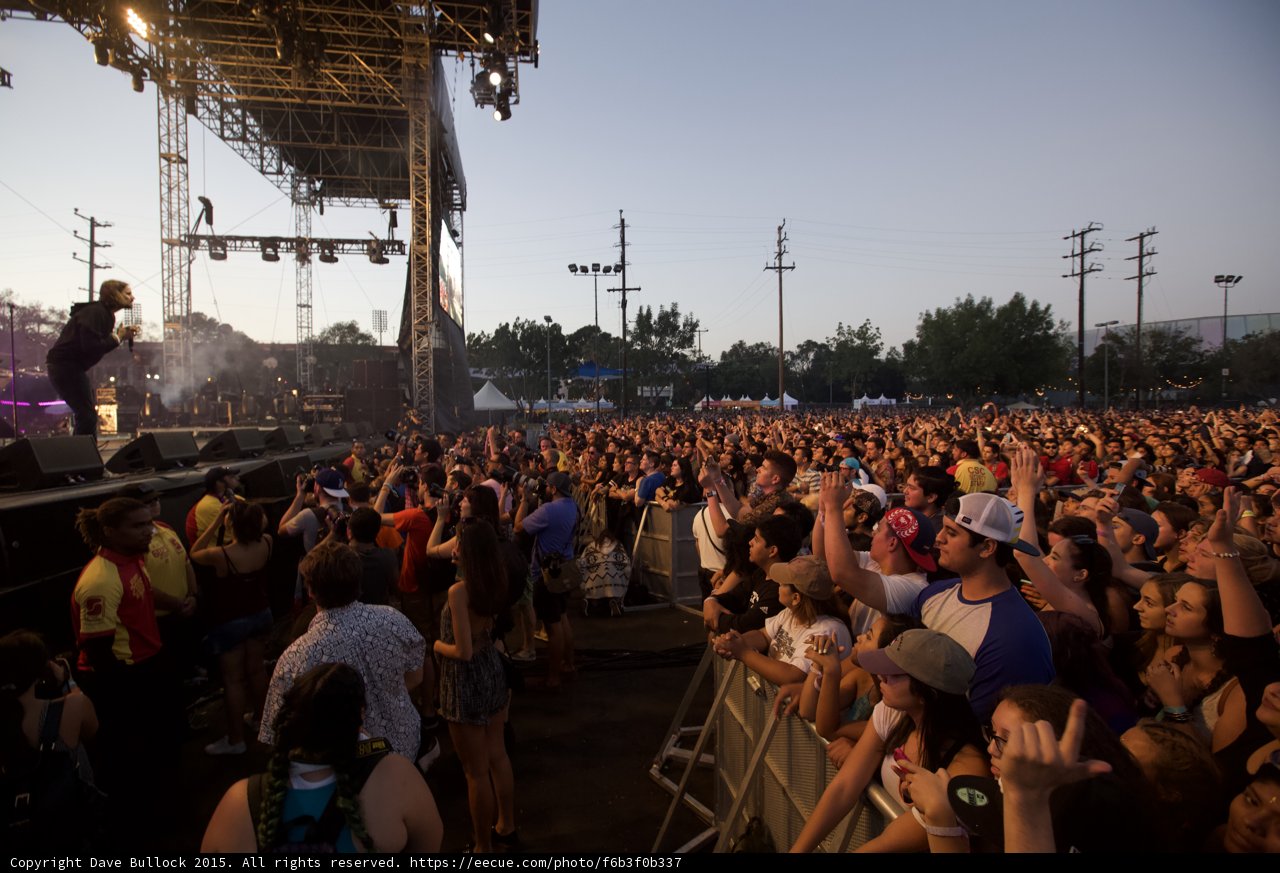 Stage View Performer and Crowd