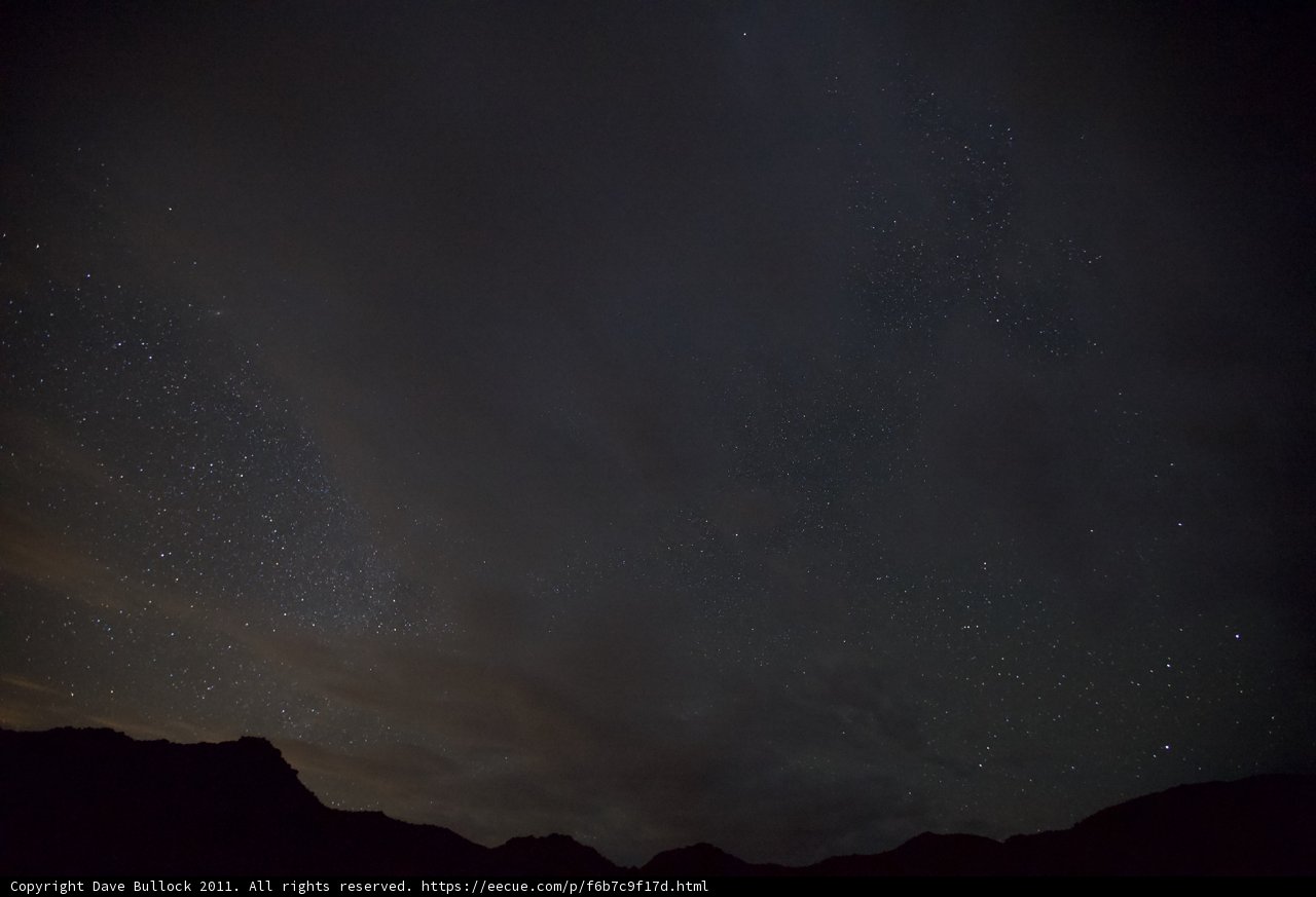 The Starry Desert Night