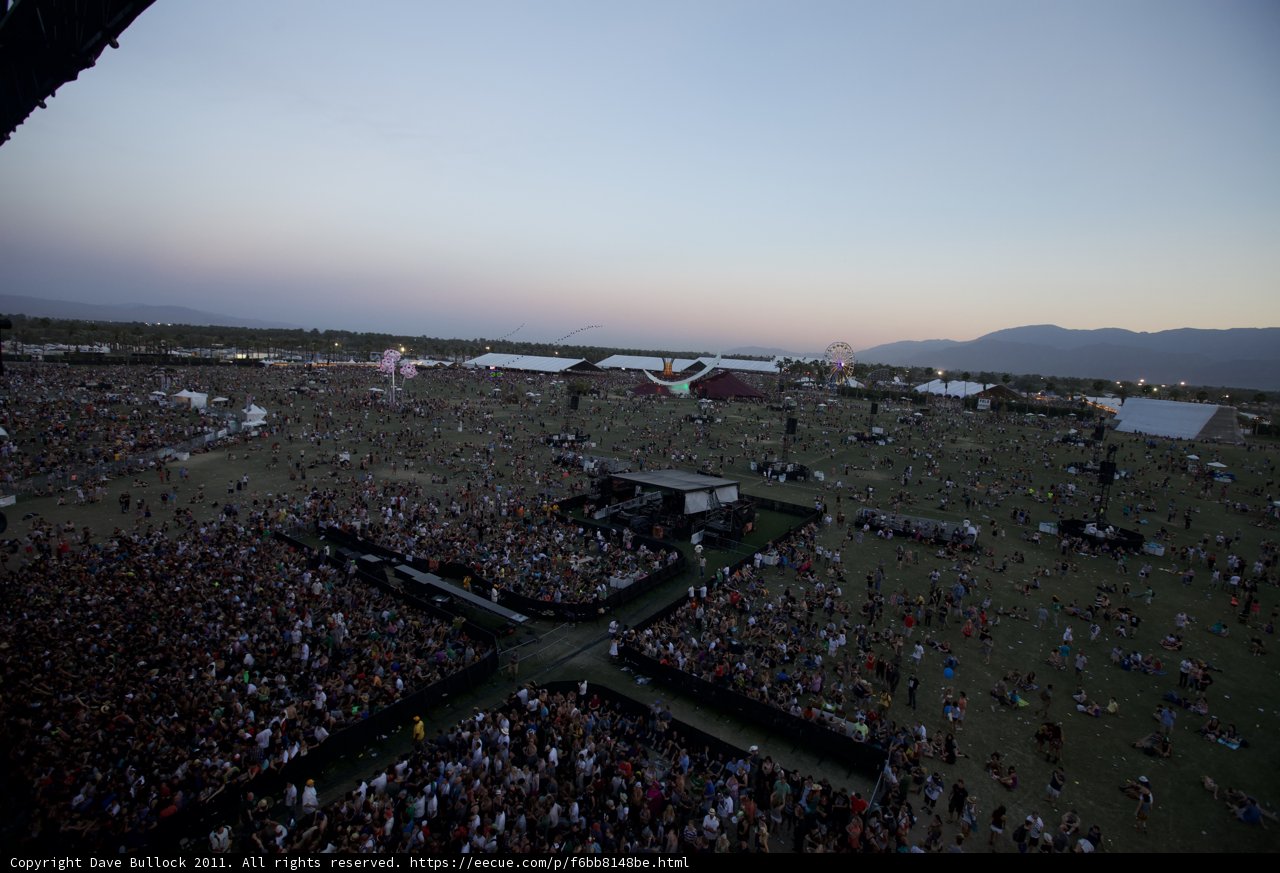 Coachella 2011 Concert Crowd in the Desert