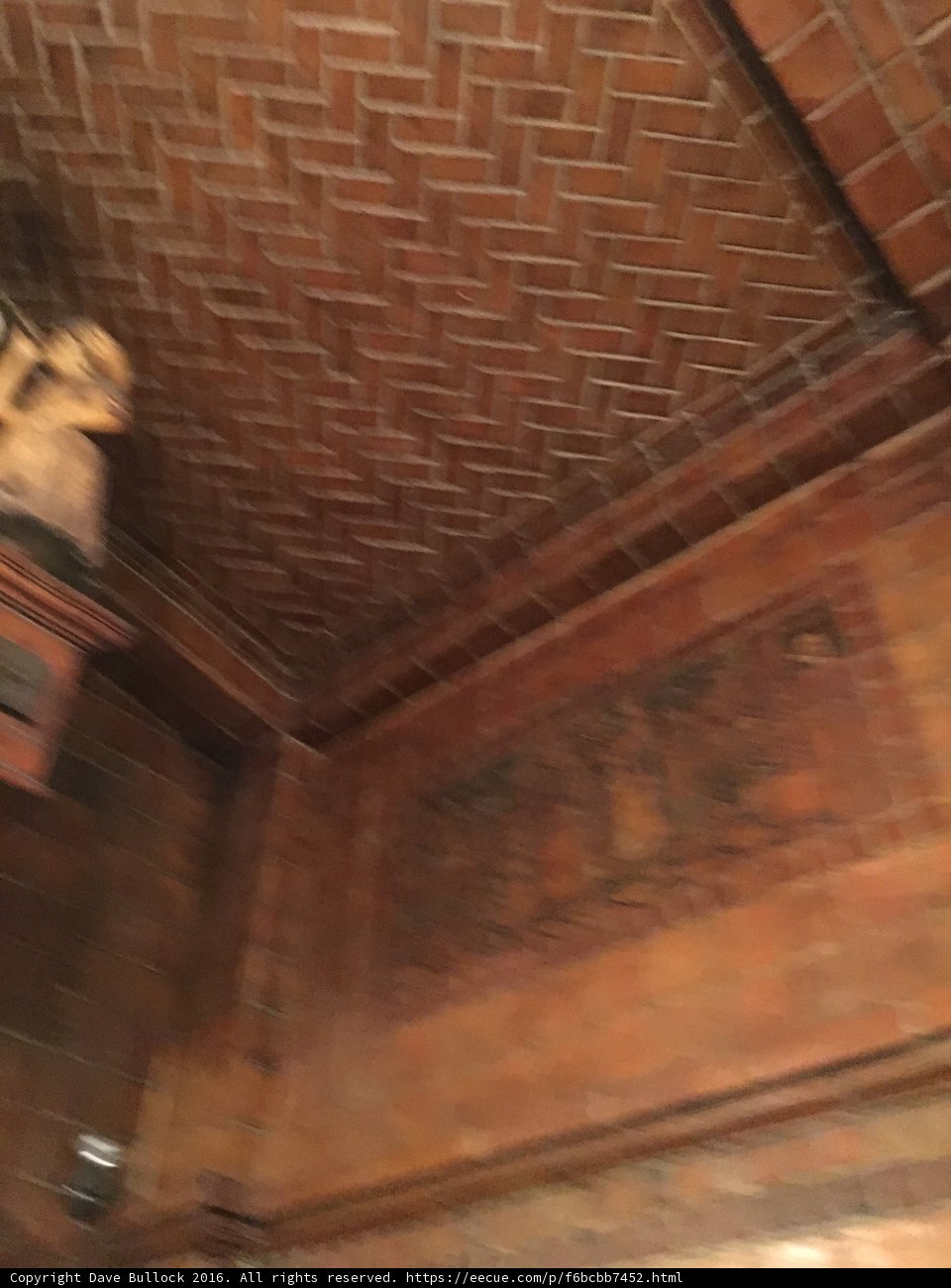 Brick Ceiling with Statue