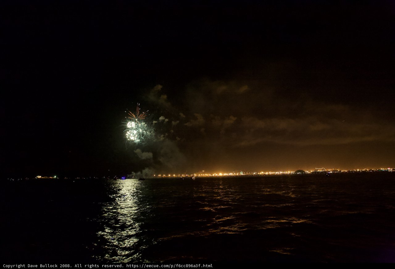Spectacular Fireworks Display at Night