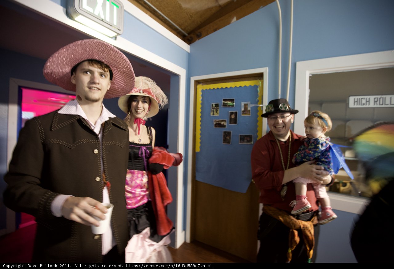 Costume Party in the Hallway