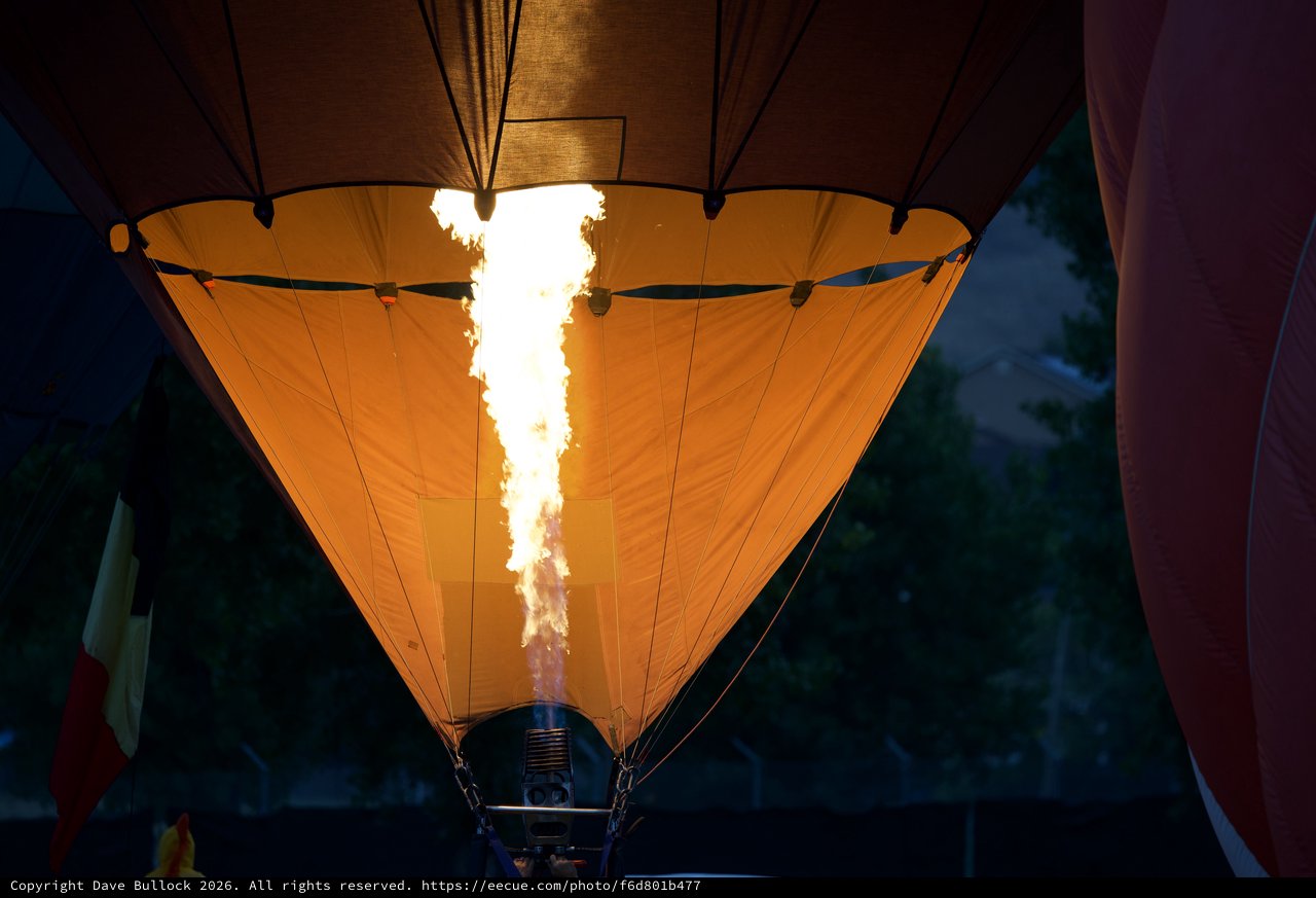 Fire and Fabric: Hot Air Balloon Inflation at Dawn