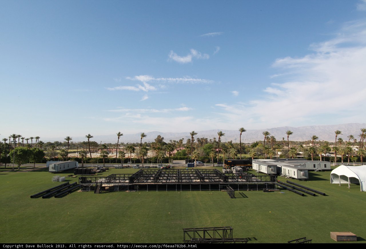 Relaxing in Coachella's Grassy Oasis