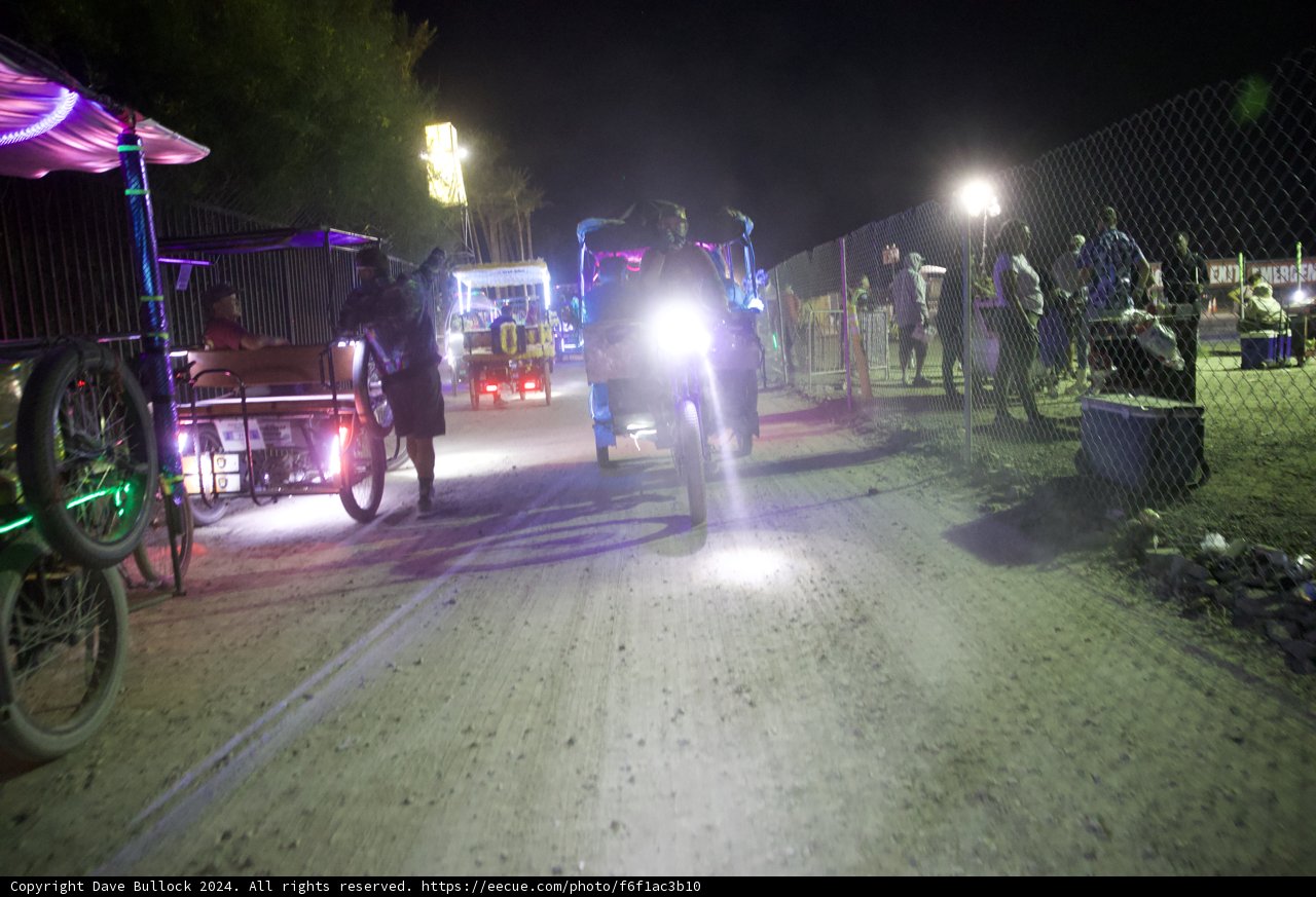 Nighttime Pedal Power at Coachella 2024