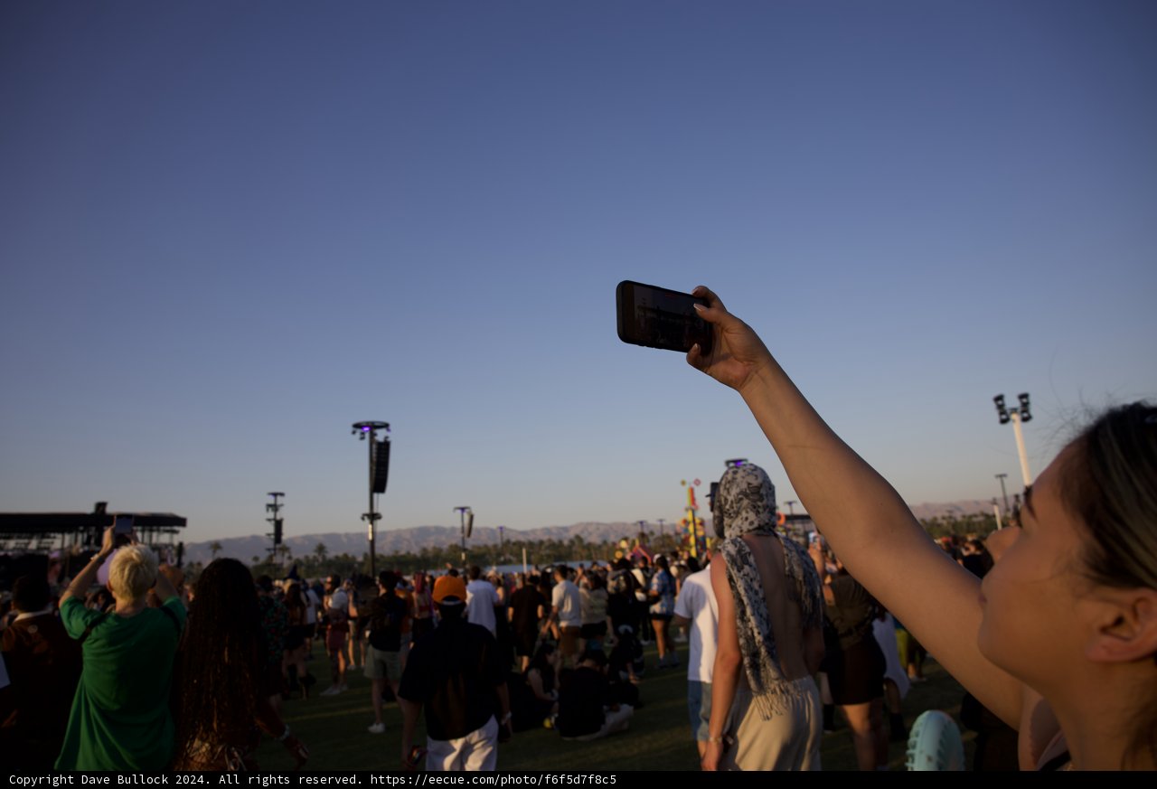 Capturing the Moment: Selfie at Sunset, Coachella 2024