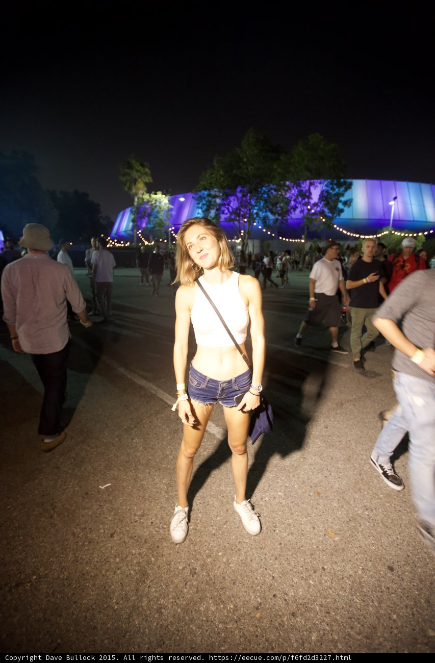 Woman Posing Rainbow Arena