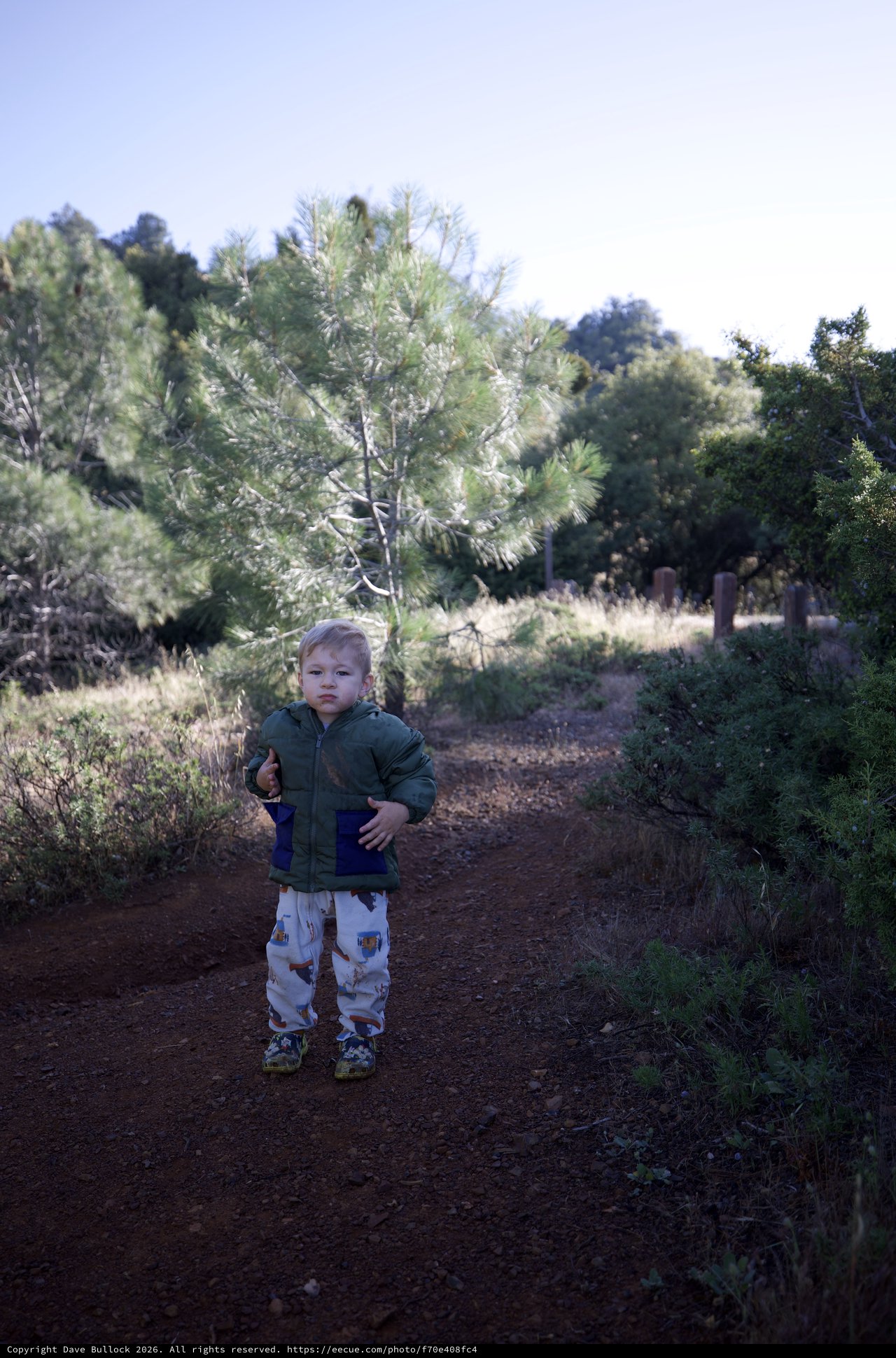 Toddler Explorer on Dusty Trail at Mount Diablo