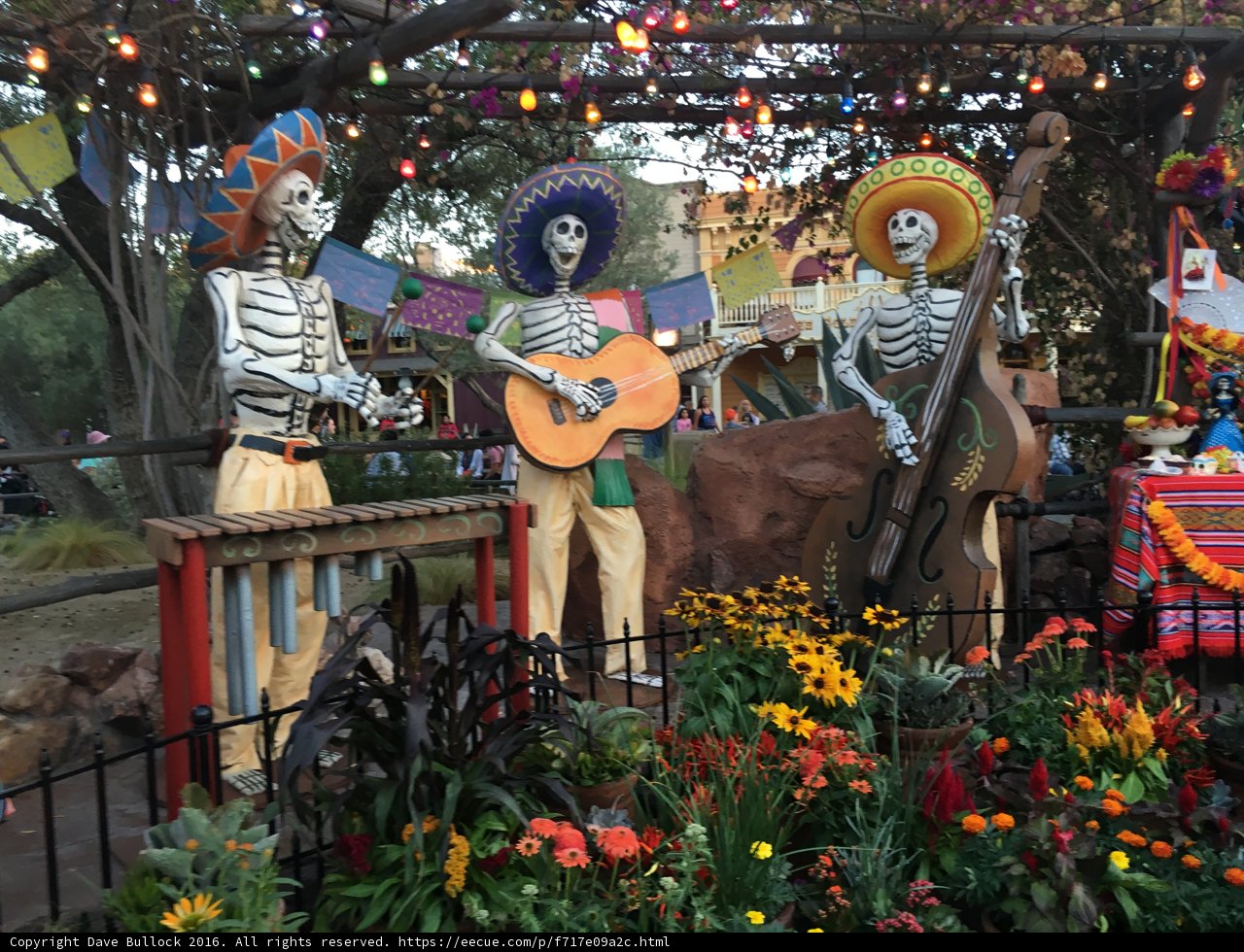 Day of the Dead Performer at Disneyland