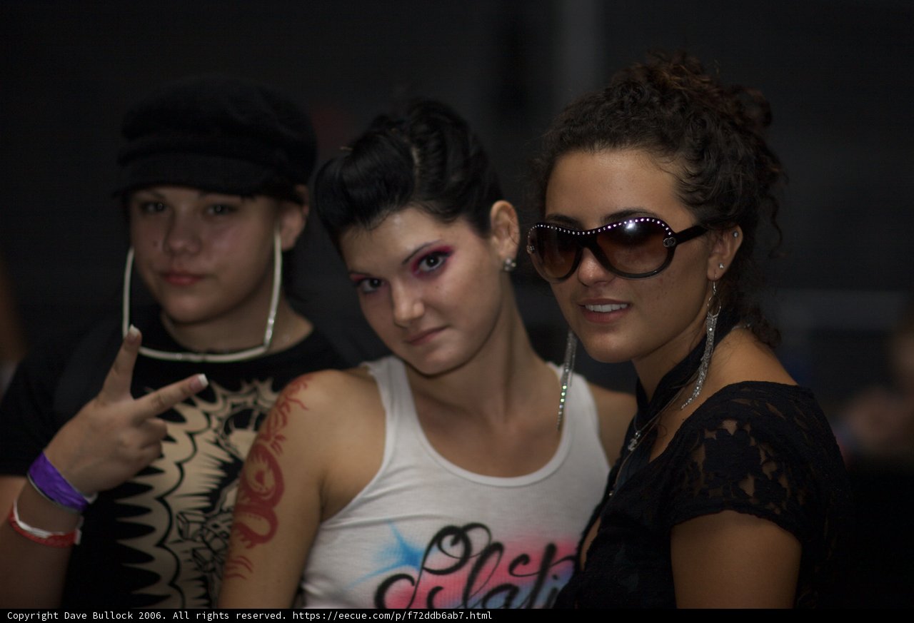 Three Women Striking a Pose