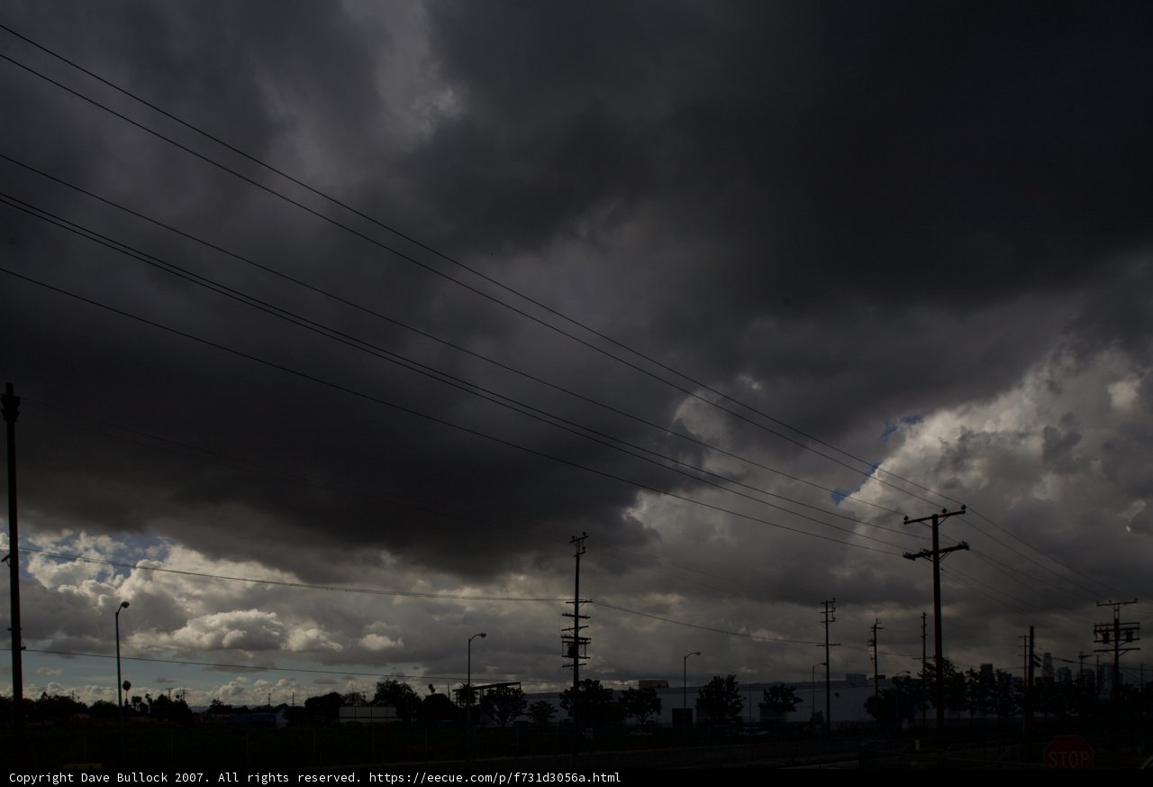 Stormy Skies Over Power Lines