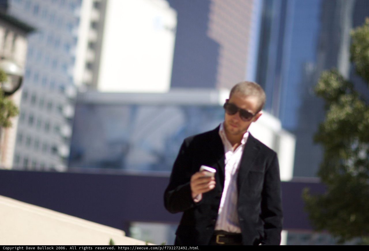 Businessman Checking His Phone