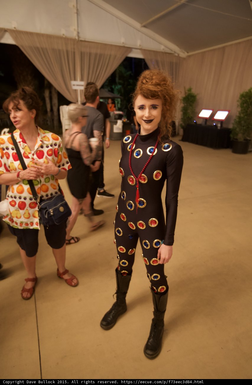 Colorful Dot Costume at Coachella