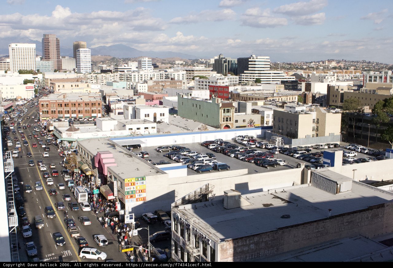 A bird's eye view of the bustling metropolis