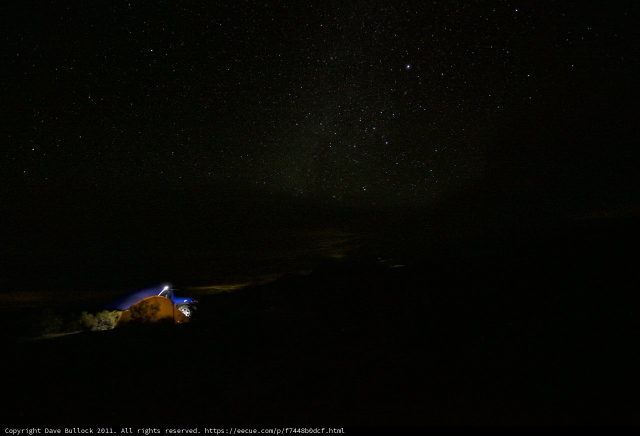Nighttime Magic at the Mountain Hut