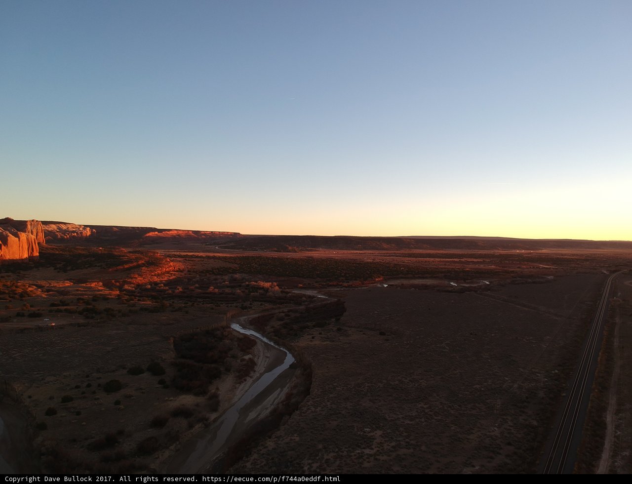 Sunset over the Desert Plateau